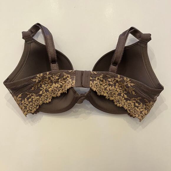 Wacoal Embrace Lace Push Up Bra 858191 Size 34D Lot of 2 Bundle Nude Cappuccino - Picture 12 of 15